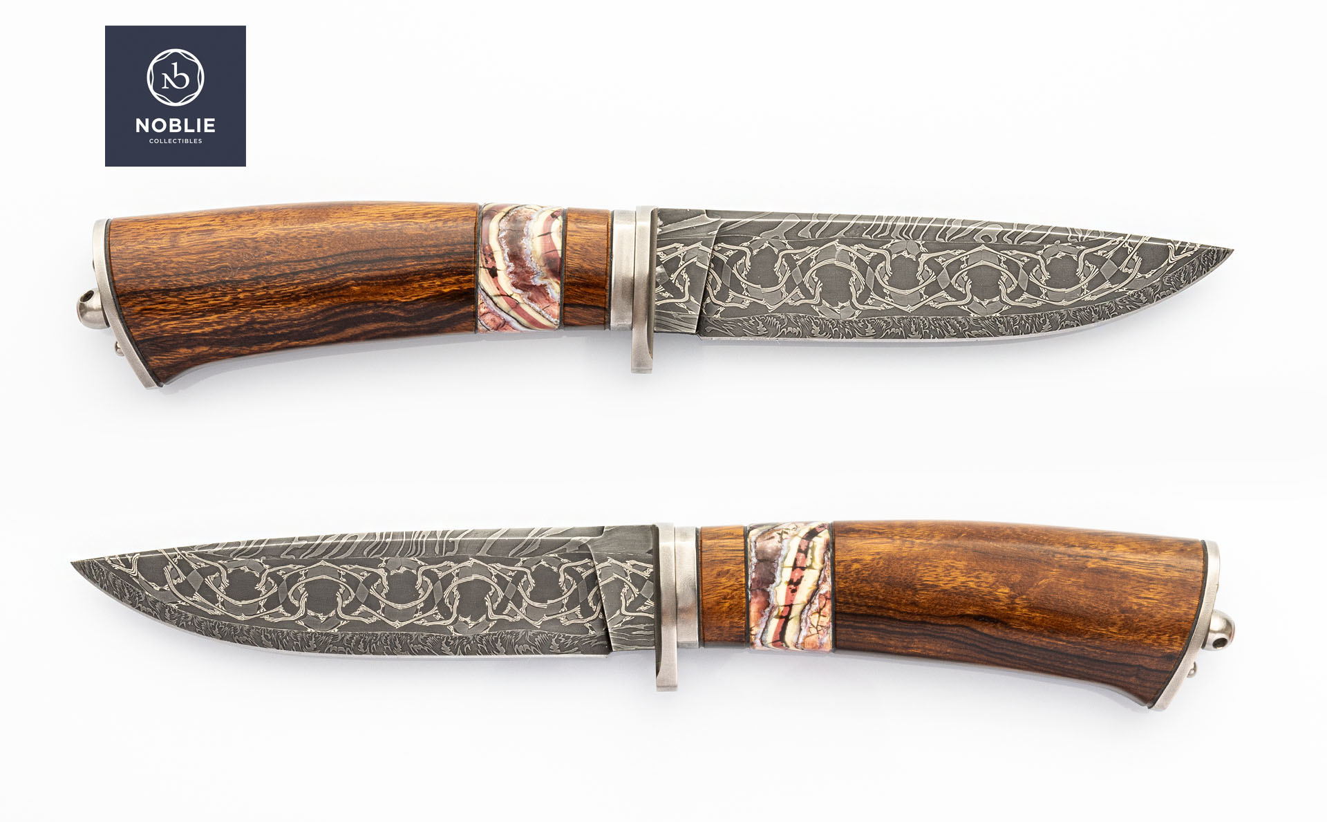 Finished Mosaic Damascus Blade